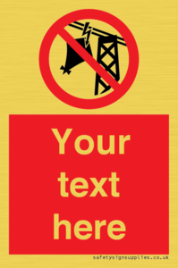 Custom prohibition do not fly kites near overhead electrical power lines